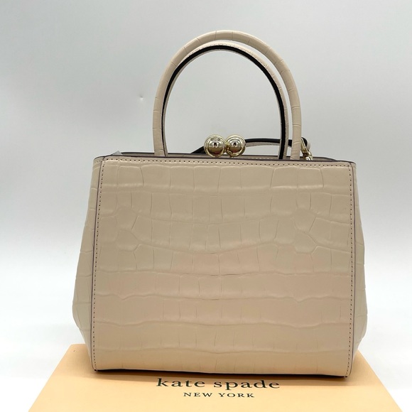 Kate Spade Amour Mini Frame Croco Leather Satchel Crossbody Bag - Picture 6 of 11